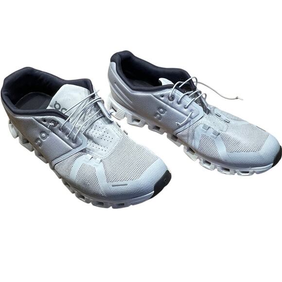 On Cloud 5 Glacier White 59.98909 Men's Running Shoe Size 13 Good Used Condition - Picture 1 of 8